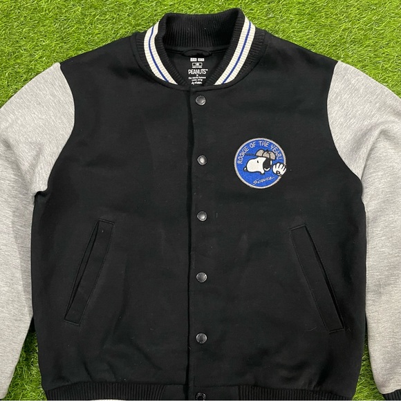 UNIQLO PEANUTS AUTHENTIC KIDS VARSITY JACKET - Picture 2 of 8
